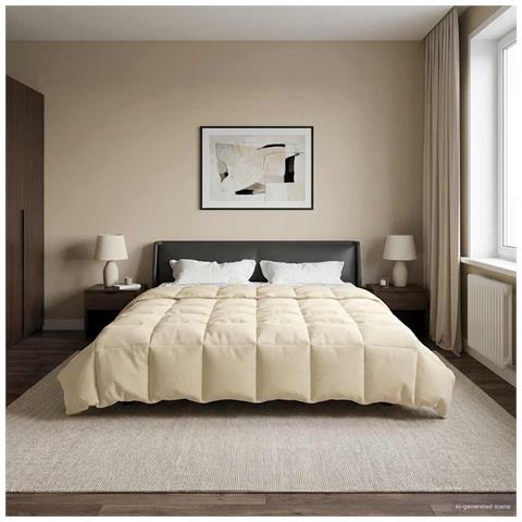 Piumone Completo Annuale Crema 220 x 240 cm Microfibra - Foto 2