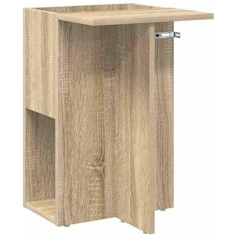 Tavolino Rovere Sonoma 35 x 40 x 55 cm Legno multistrato - Foto 1