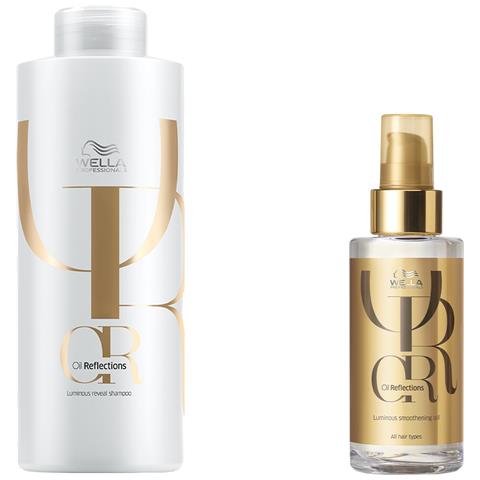 Set Oil Reflections: Shampoo, 1000 Ml + Olio Per Capelli, 100 Ml - Foto 1