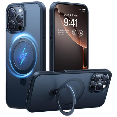 Cover per iPhone 16 Pro Max - TPU+PC, Nero, MagSafe - Foto 1