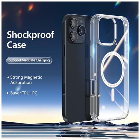 Cover per iPhone 16 Pro Max - TPU+PC, Antiurto - Foto 2