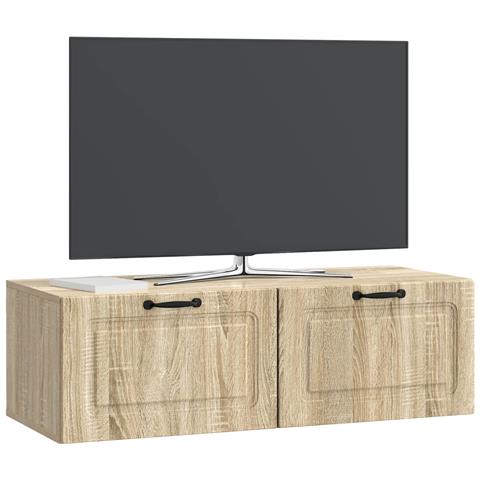 Mobile Porta TV da Muro Rovere Sonoma 98 x 41 x 30 cm - Foto 2