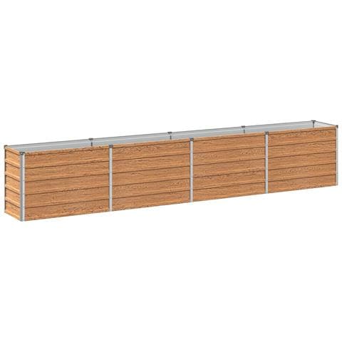 Letto rialzato da giardino Marrone legno 320 x 40 x 55 cm - Foto 1