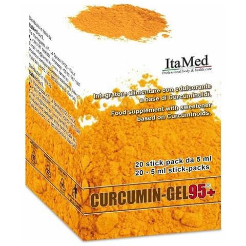 Curcumin Gel 95+ 20 Bustine Stick Pack Monodose da 5 ml Aroma Lampone - Foto 1