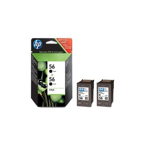 C9502aE#301 Cartuccia Ink Originale 56 Nera per HP DESKJET 450 / PHOTOSMaRT 100 Capacità 1040 Pagine Blister 2 pezzi - Foto 1