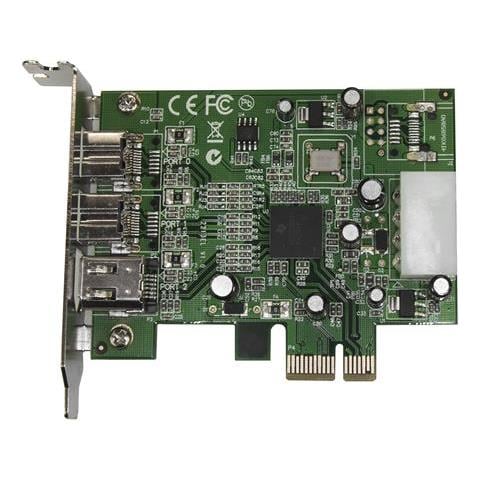 Scheda adattatore PCI Express FireWire 2b 1a 1394 a basso profilo - 3 porte - Foto 2