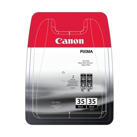 PGI-35BK Cartuccia Ink Originale Nera per Canon PIXMa iP100 Capacità 191 Pagine - Foto 1