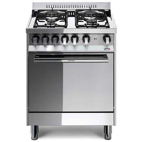 Cucina Elettrica M65MF 4 Fuochi a Gas Forno Elettrico Colore Acciaio Inox Lucidato - Foto 6