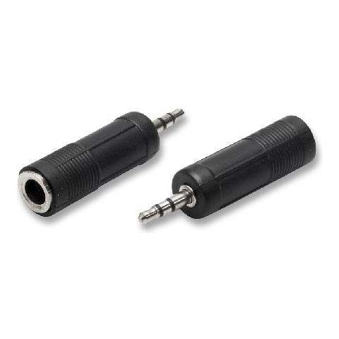 Adattatore audio spina jack maschio 3,5 m + presa jack femmina 6,35 - Foto 1