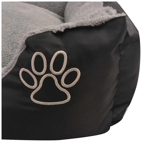 Cuccia Per Cani Con Cuscino Imbottito Taglia L Nero - Foto 5