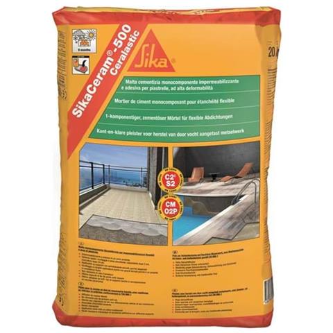 ceram 500 Ceralastic Adesivo Impermeabilizzante Rapido Indurimento 20 Kg - Foto 1