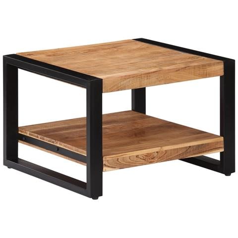 vidaXL Tavolo da caff/è Tavolino Salotto Legno Massello Acacia 90x50x40 cm