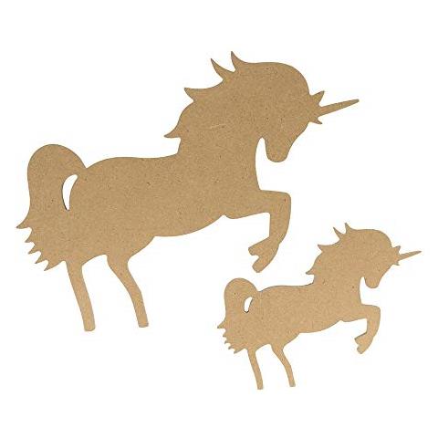 Sagoma In Legno Mdf Unicorno - 25,5 Cm - Foto 1