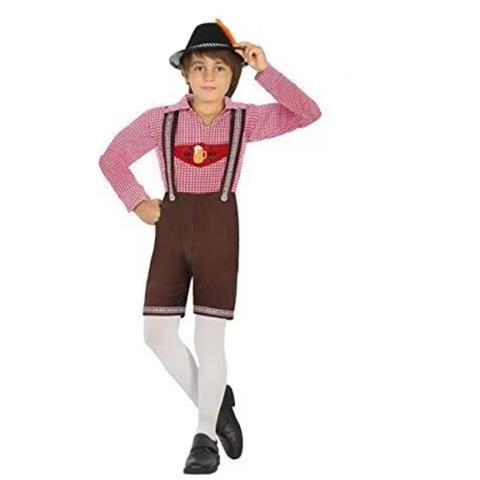 Costume per Bambini Tedesco Marrone (3 Pezzi) - Foto 1