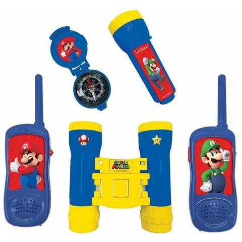 Super Mario - Kit Avventuriero - Walkie-talkie Portata 120m, Binocolo E Bussola - Foto 1
