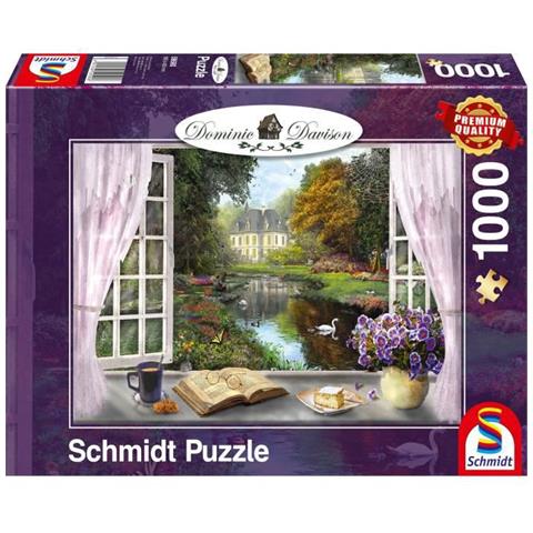 Puzzle Vista Del Giardino Del Castello, 1000 Pezzi - Foto 1