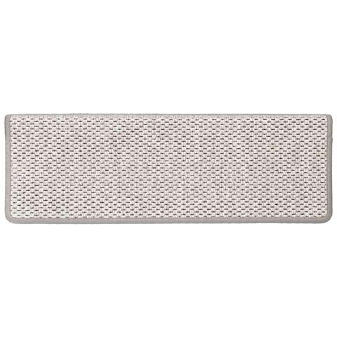 Tappeti Autoadesivi Scale Aspetto Sisal 15 pz 65x21x4cm Platino - Foto 7