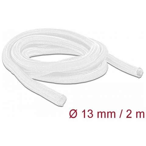 Manicotto intrecciato con chiusura automatica 2 m x 13 mm bianco - Foto 1
