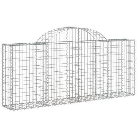 Cesto Gabbione Ad Arco 200x30x80/100 Cm Ferro Zincato - Foto 1