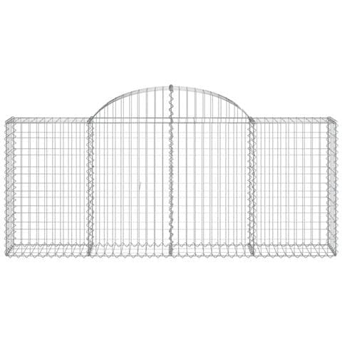 Cesto Gabbione Ad Arco 200x30x80/100 Cm Ferro Zincato - Foto 2