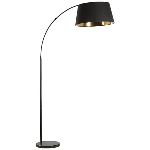 Lampada Da Pavimento In Metallo Nero E Rame Yabus - Foto 2