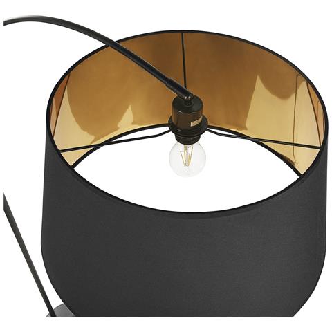 Lampada Da Pavimento In Metallo Nero E Rame Yabus - Foto 7