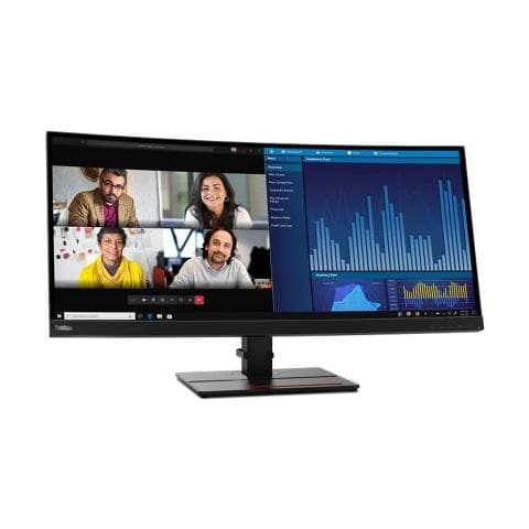 Monitor 34.1" LED IPS Curved ThinkVision P34w-20 Wide Quad HD 3440 x 1440 Pixel Tempo di Risposta 6 ms - Foto 1