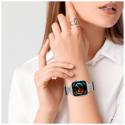 Cinturino In Vera Pelle Per Huawei Watch Fit 3 Black - Foto 6