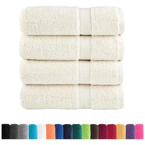 Asciugamani da Bagno SOLUND 2 pz Verdi 100x150 cm 600 g /m² - Foto 2