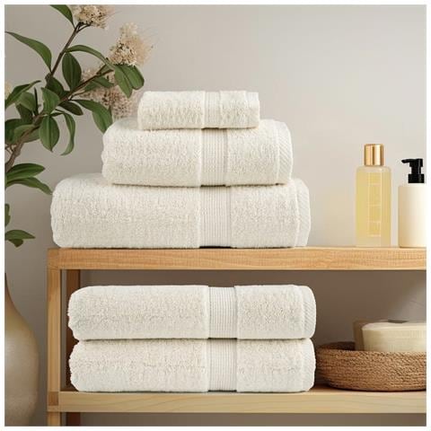 Asciugamani da Bagno SOLUND 2 pz Verdi 100x150 cm 600 g /m² - Foto 3