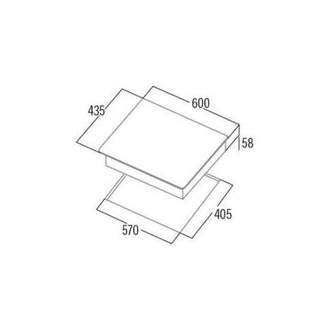 Piano cottura 5003 bk 3f a Induzione 3 Zone Cottura da 60 cm Colore Nero - Foto 2