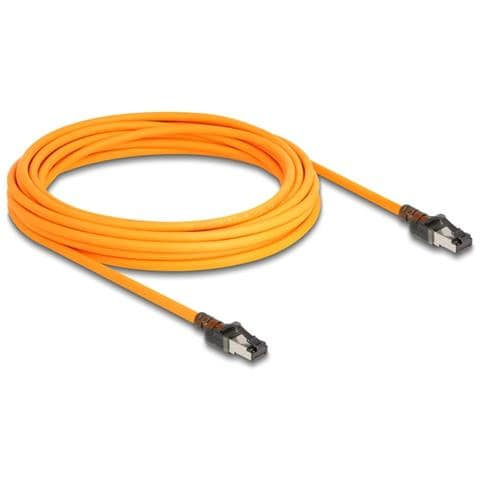 Cavo di rete RJ45 con funzione di ricerca porte USB Type-C Autotracciamento Cat. 6A S /FTP 7,5 m arancione - Foto 1