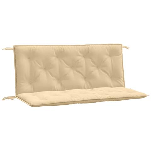 Cuscini Panca Giardino 2pz Beige Mélange 120x50x7 Cm In Tessuto - Foto 2