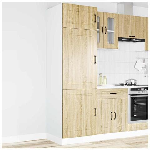 Armadio Da Cucina Kalmar Rovere Sonoma In Legno Multistrato - Foto 1