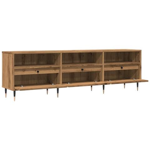 Mobile Porta Tv Rovere Artigianale 150x30x44,5 Cm Multistrato - Foto 10