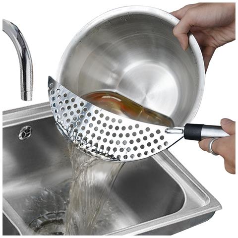 Proteggi Schizzi In Acciaio Inossidabile Per Cucinare, Schermo Anti-schizzi Per Padella - Foto 5