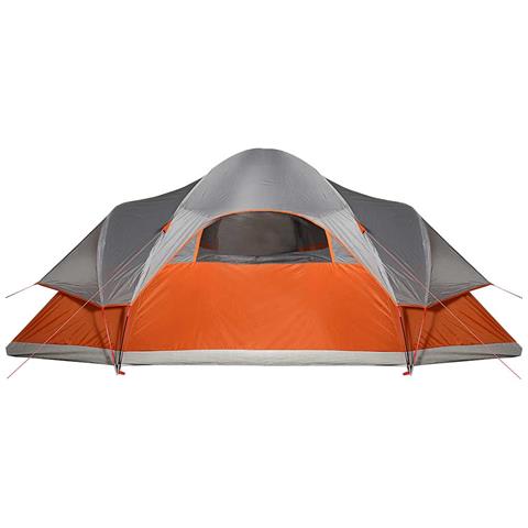 Tenda Familiare a Cupola 9 Persone Arancione Impermeabile - Foto 8