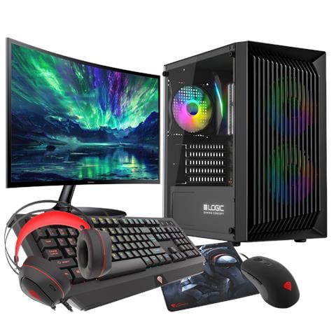 Kit Gaming Ryzen 5 3600 RAM 64GB RX 6600 SSD 1TB WIFI LCD 24 W11 Pro - Foto 1