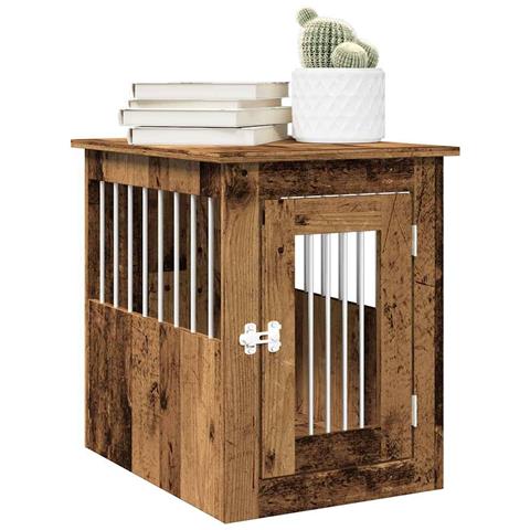 Gabbia Cani da Arredamento Legno Antico Legno Multistrato - Foto 2