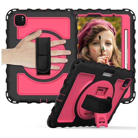 Custodia Per Ipad Air 5/air 4/pro 11"" Con Supporto E Tracolla Rosa - Foto 1