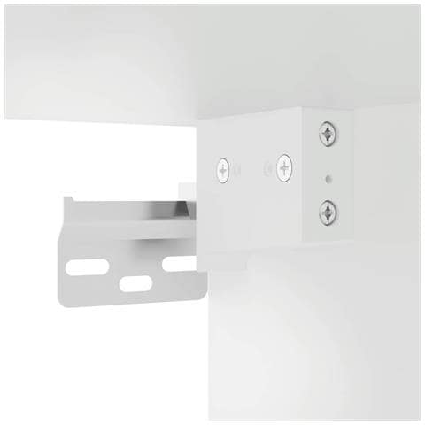 Mobile da Bagno a Parete Bianco 80x25x40 cm in Truciolato - Foto 9