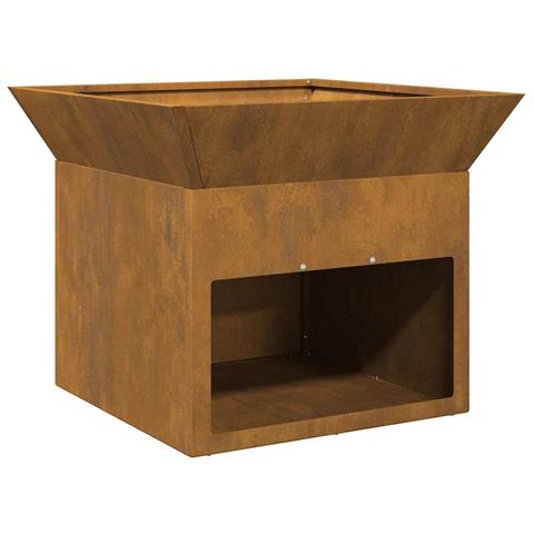 Focolare Ruggine 50 x 50 x 40 cm acciaio corten - Foto 1