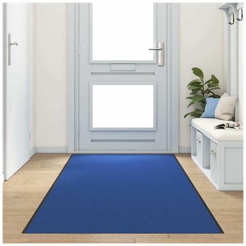 Tappetino Blu e Nero 120 x 350 cm Poliammide e PVC - Foto 2