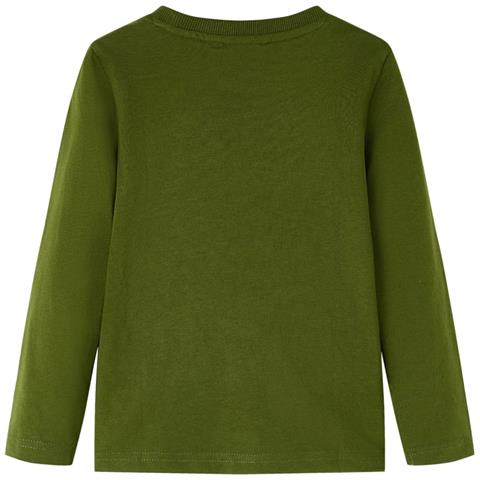 Maglietta per Bambini Maniche Lunghe Cachi Scuro 140 - Foto 2