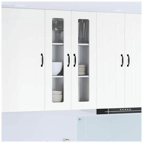 Pensile cucina Bianco 60 x 31 x 100 cm Legno multistrato - Foto 2