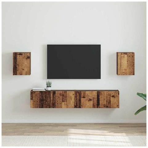 Mobile TV da parete 2 pcs Legno vecchio 30 x 31 x 40 cm - Foto 2