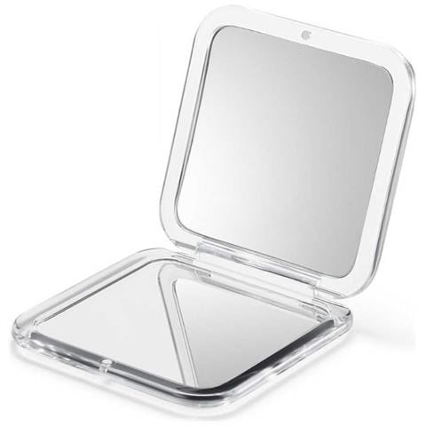 Specchio Ingranditore 20x Bianco - Compatto, Pieghevole, A Doppia Faccia Per Viaggio - Foto 1