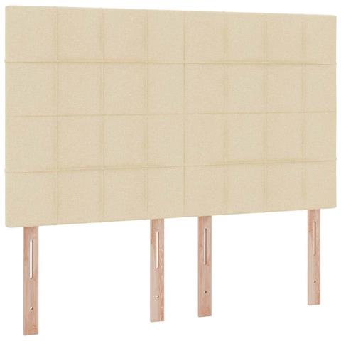 Letto con contenitore e materasso Crema 140 x 190 cm Poliestere - Foto 9