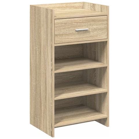 Mobile per scarpe con cassetto Rovere Sonoma 48 x 36 x 92 cm - Foto 1