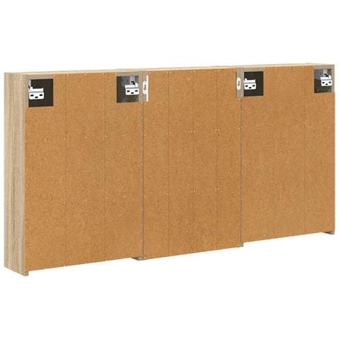 Set di Armadi da Bagno con lo scaffale 3 pcs 126 x 16 x 62.5 cm - Foto 9